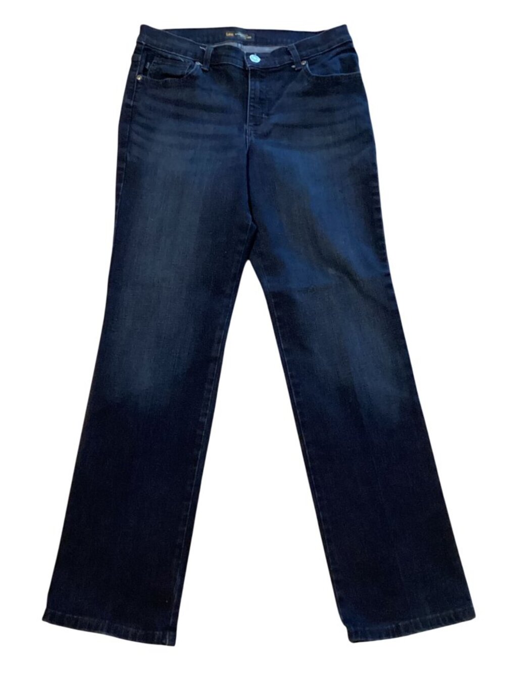 LEE Women's Relaxed Fit Straight Leg Denim Jeans Mid Rise Size 2 - 28X30 Nice Je